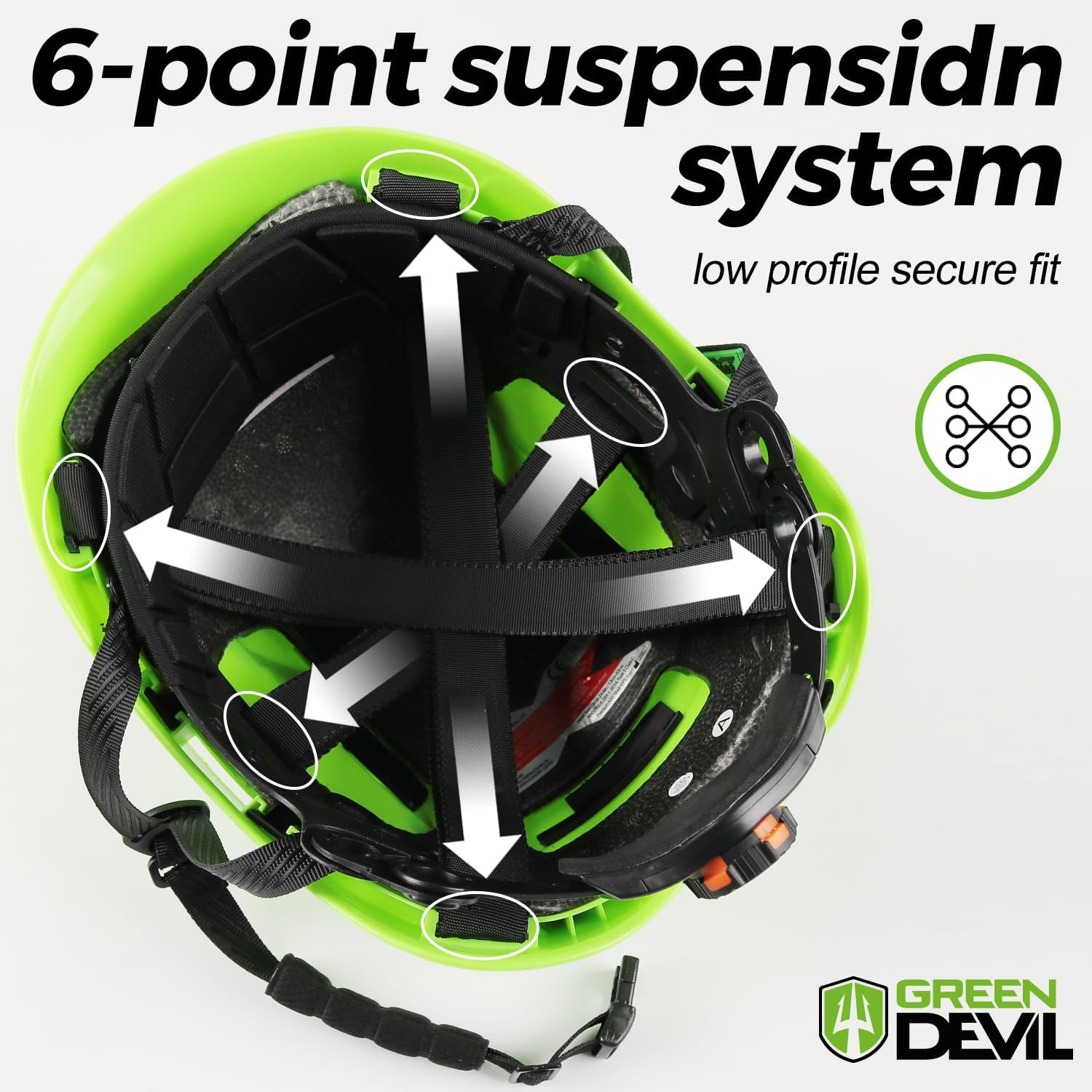 GREEN DEVIL X-Armor Series Hard Hat Vented ABS Work Hardhat for Men Women ANSI Z89.1 Approved Cascos De Construccion Safety Helmet Ideal for Industrial & Construction