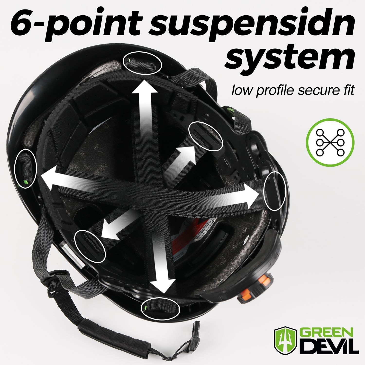GREEN DEVIL X-Armor Series Hard Hat Vented ABS Work Hardhat for Men Women ANSI Z89.1 Approved Cascos De Construccion Safety Helmet Ideal for Industrial & Construction
