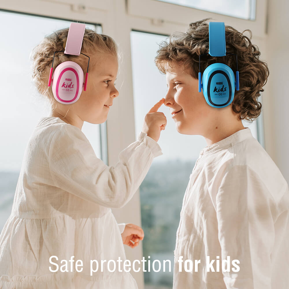 GREEN DEVIL Kids Noise Cancelling Hearing Protection Headphones Design For Age 3-16 SNR 27.4dB Blue