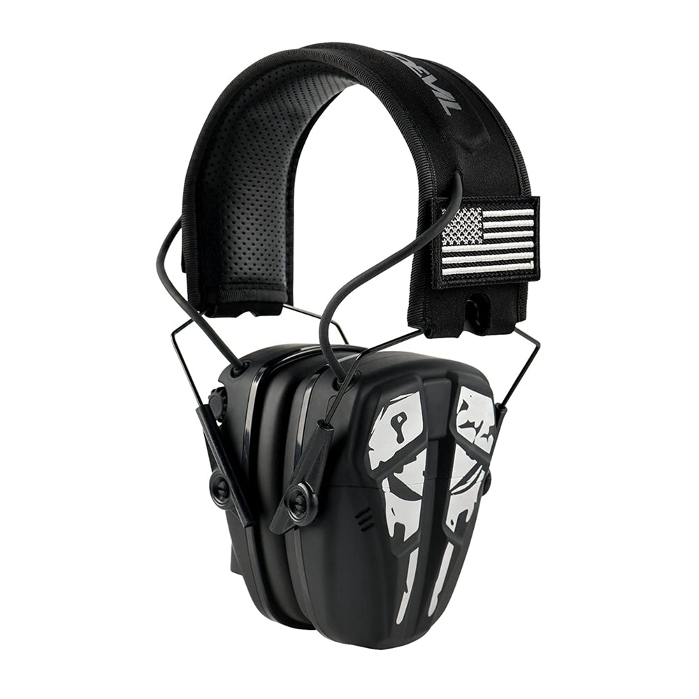 GREEN DEVIL Shooting Ear Protection Electronic Noise Reduction Hearing Protection Earmuffs Headphones For Gun Range Hunting Black