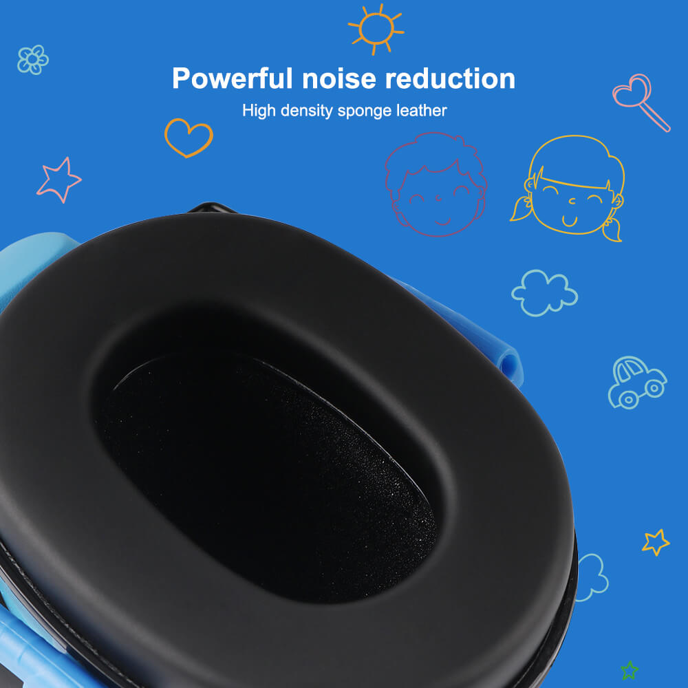 GREEN DEVIL Kids Noise Cancelling Hearing Protection Headphones Design For Age 3-16 SNR 27.4dB Blue