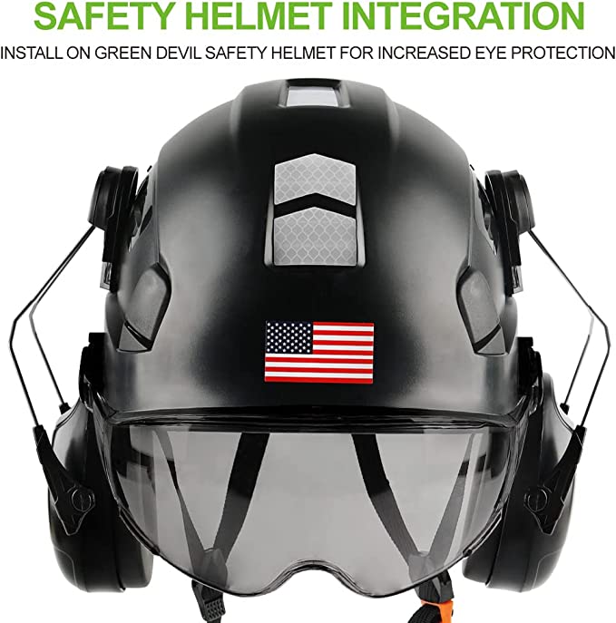GREEN DEVIL High Quality Hard Hat Tinted Visor Replacement