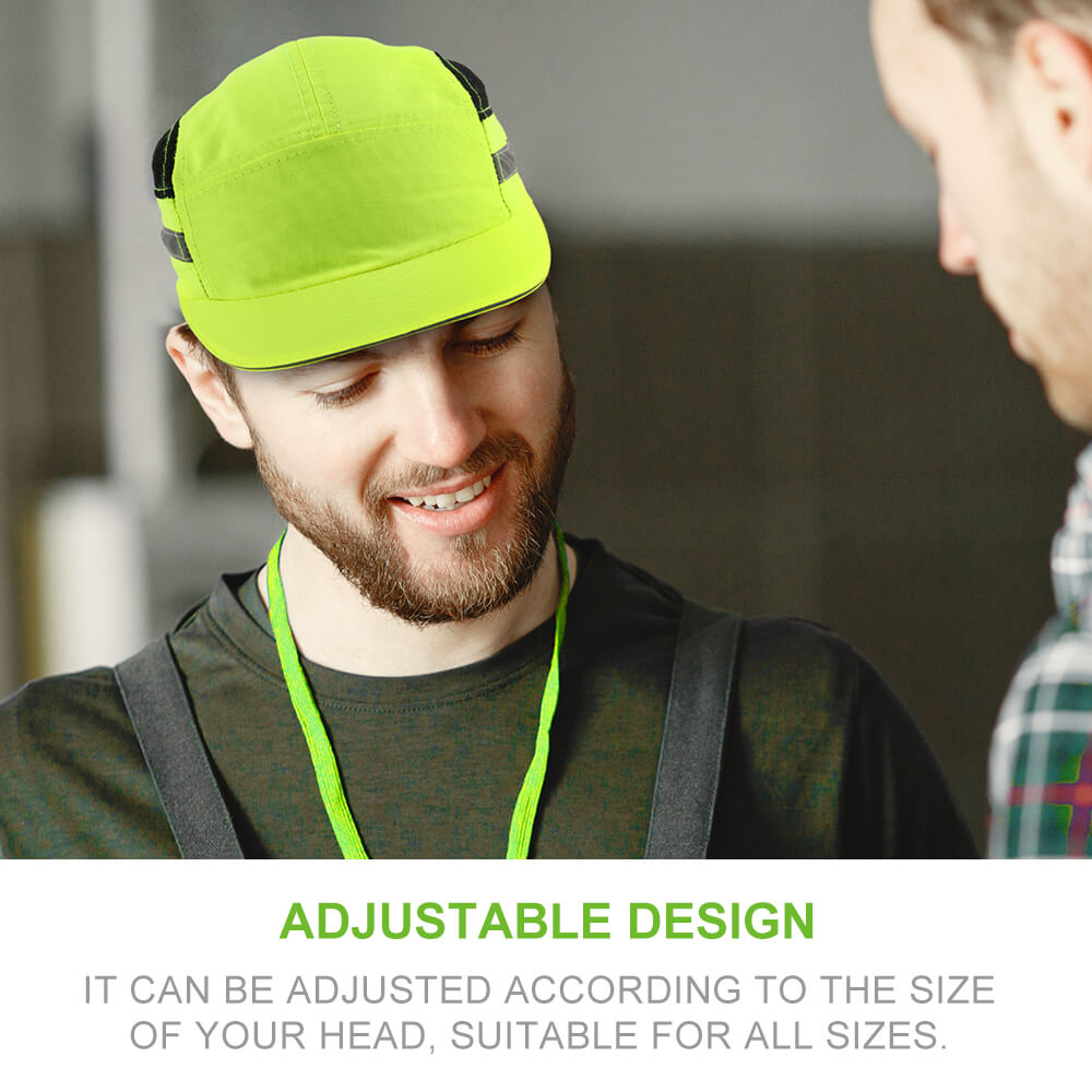 GREEN DEVIL Maverick 5 Series Bump Cap for Safety Short Brim Baseball Cap Style Lime