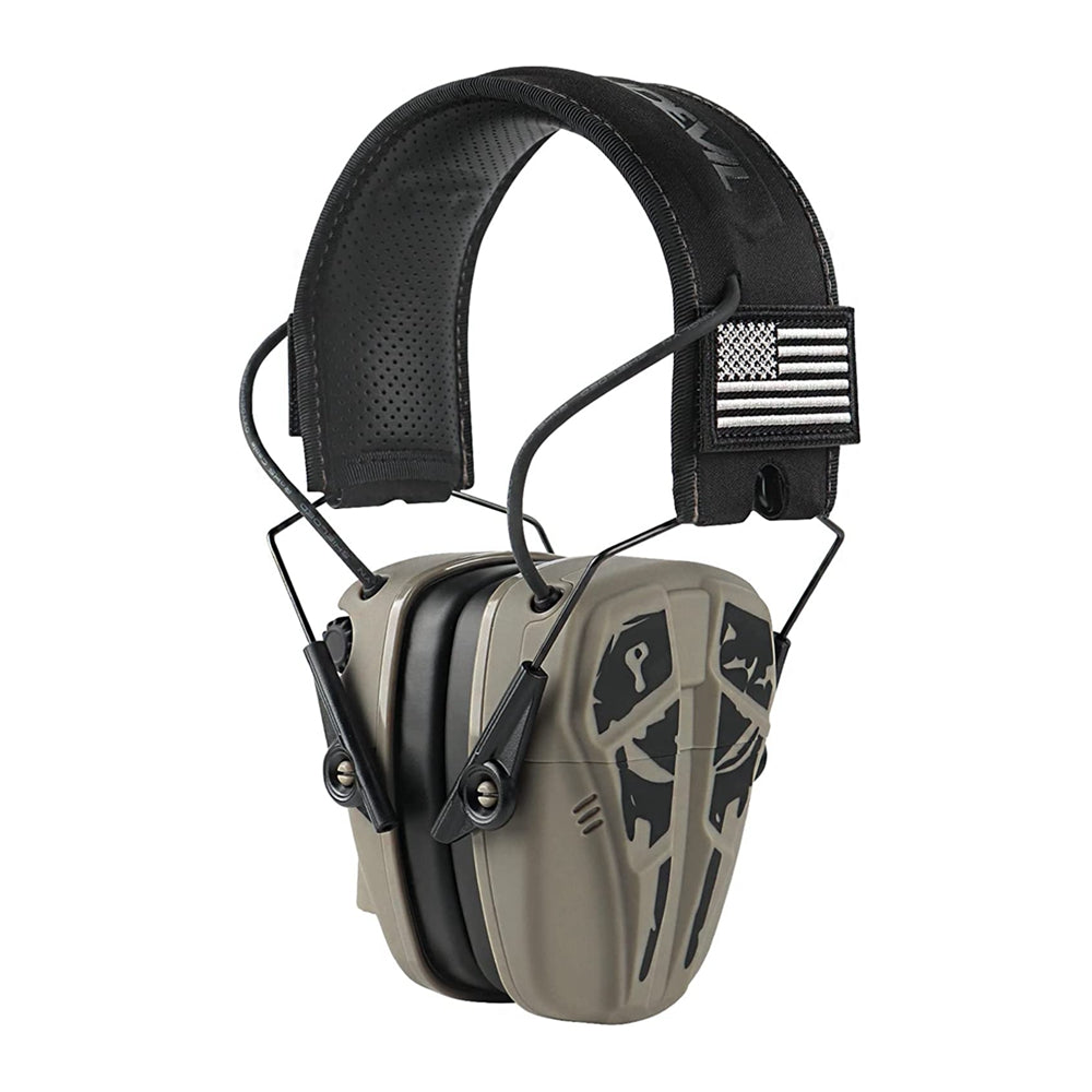 GREEN DEVIL Shooting Ear Protection Electronic Noise Reduction Hearing Protection Earmuffs Headphones For Gun Range Hunting Black