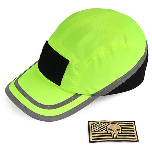 GREEN DEVIL 9292 Series Classic Safety Lime Bump Cap Baseball Hat Style