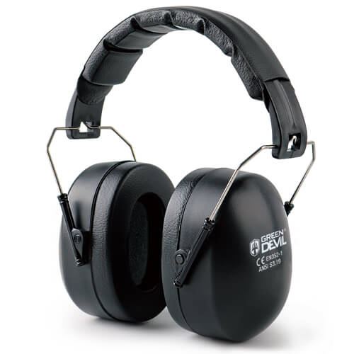 GREEN DEVIL Hearing Protection Noise Canceling Safety Ear Muffs NRR 28dB Black