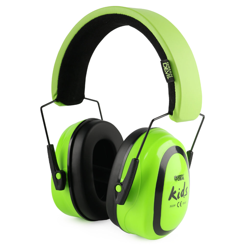 GREEN DEVIL Kids Noise Cancelling Hearing Protection Headphones Design For Age 3-16 SNR 27.4dB Green