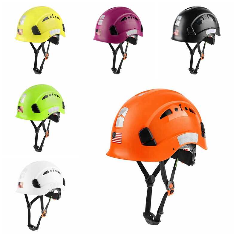 GREEN DEVIL Black Color Safety Helmet Hard Hat ANSI Z89.1 Approved