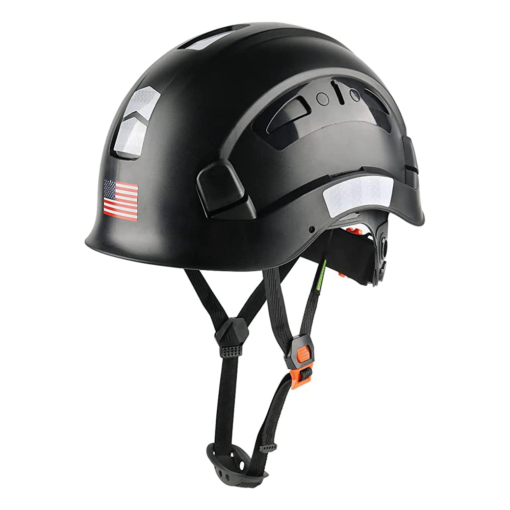 GREEN DEVIL Black Color Safety Helmet Hard Hat ANSI Z89.1 Approved