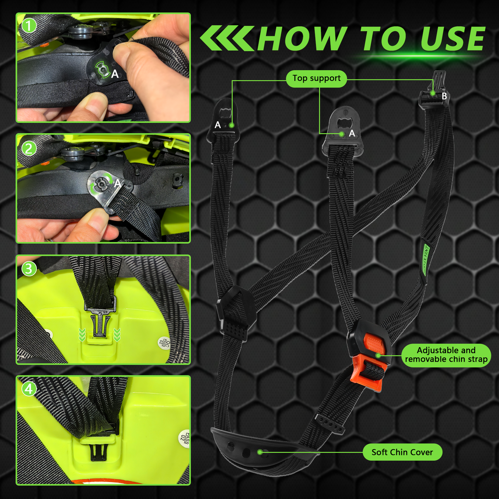 GREEN DEVIL Hard Hat Suspension, Replacement Part for GREEN DEVIL Hard Hats with Ratchet Knob and Pivot Adjustment