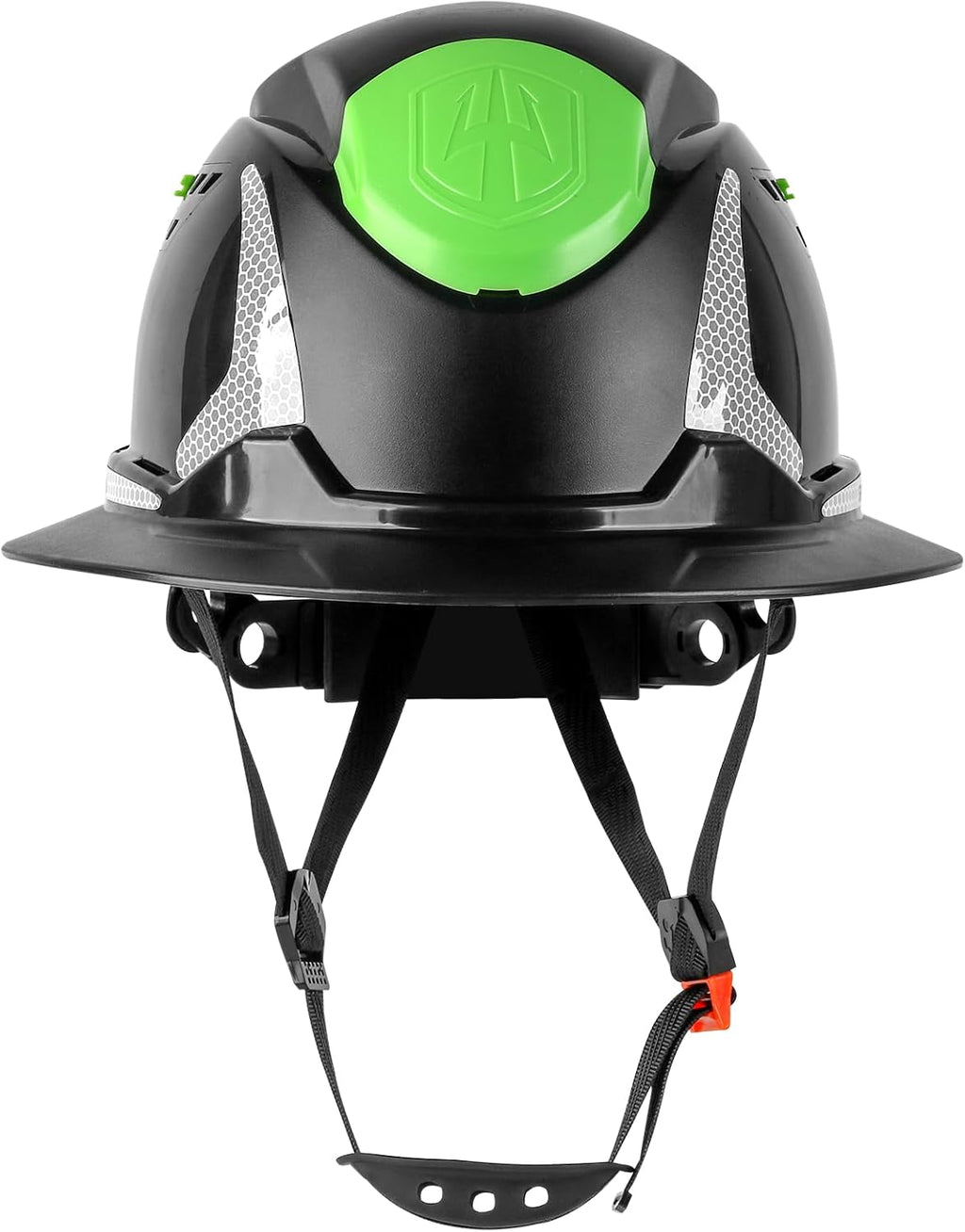 GREEN DEVIL Matrix Full Brim Hard Hat With Headlight Vented