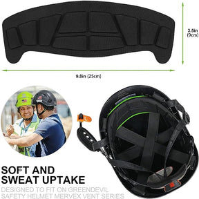 GREEN DEVIL Safety Helmet Hard Hat Adjustable Lightweight Vented ABS Work Helmet Ratchet Replacement 6-Point Suspension ANSI Z89.1 Approved Ideal for Industrial & Construction