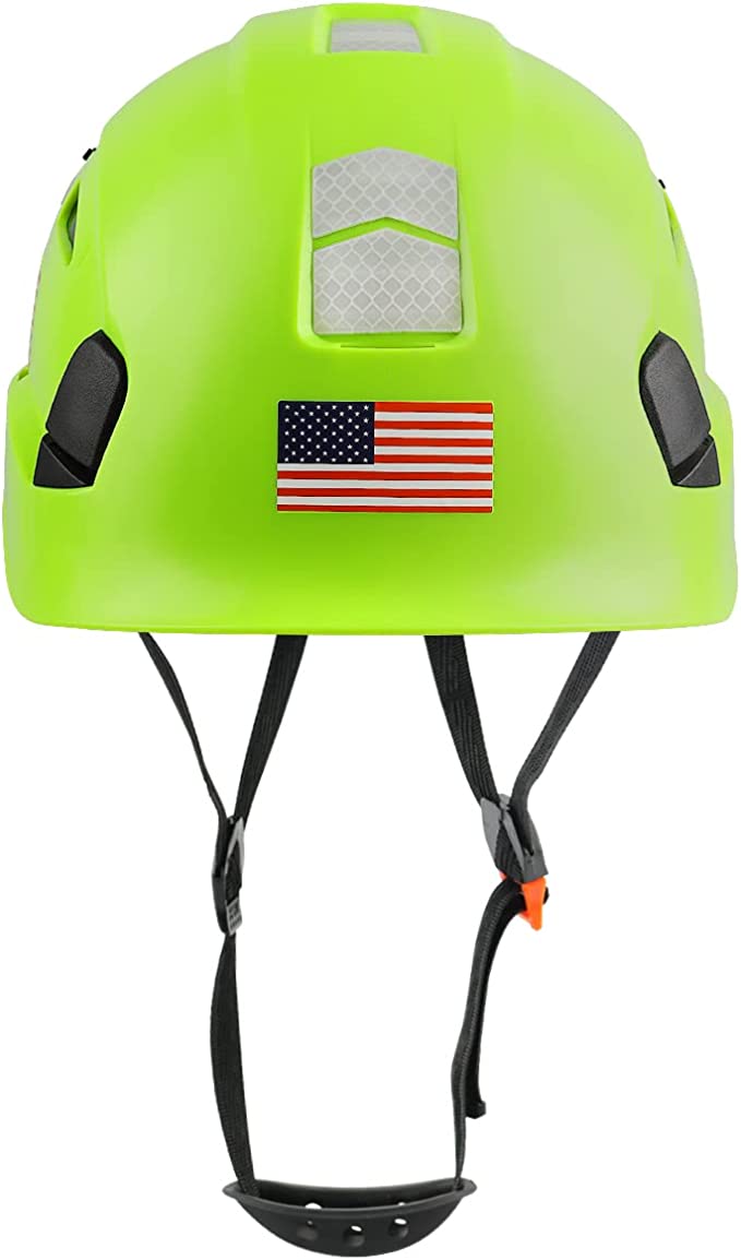 GREEN DEVIL Green Color Safety Helmet Hard Hat ANSI Z89.1 Approved