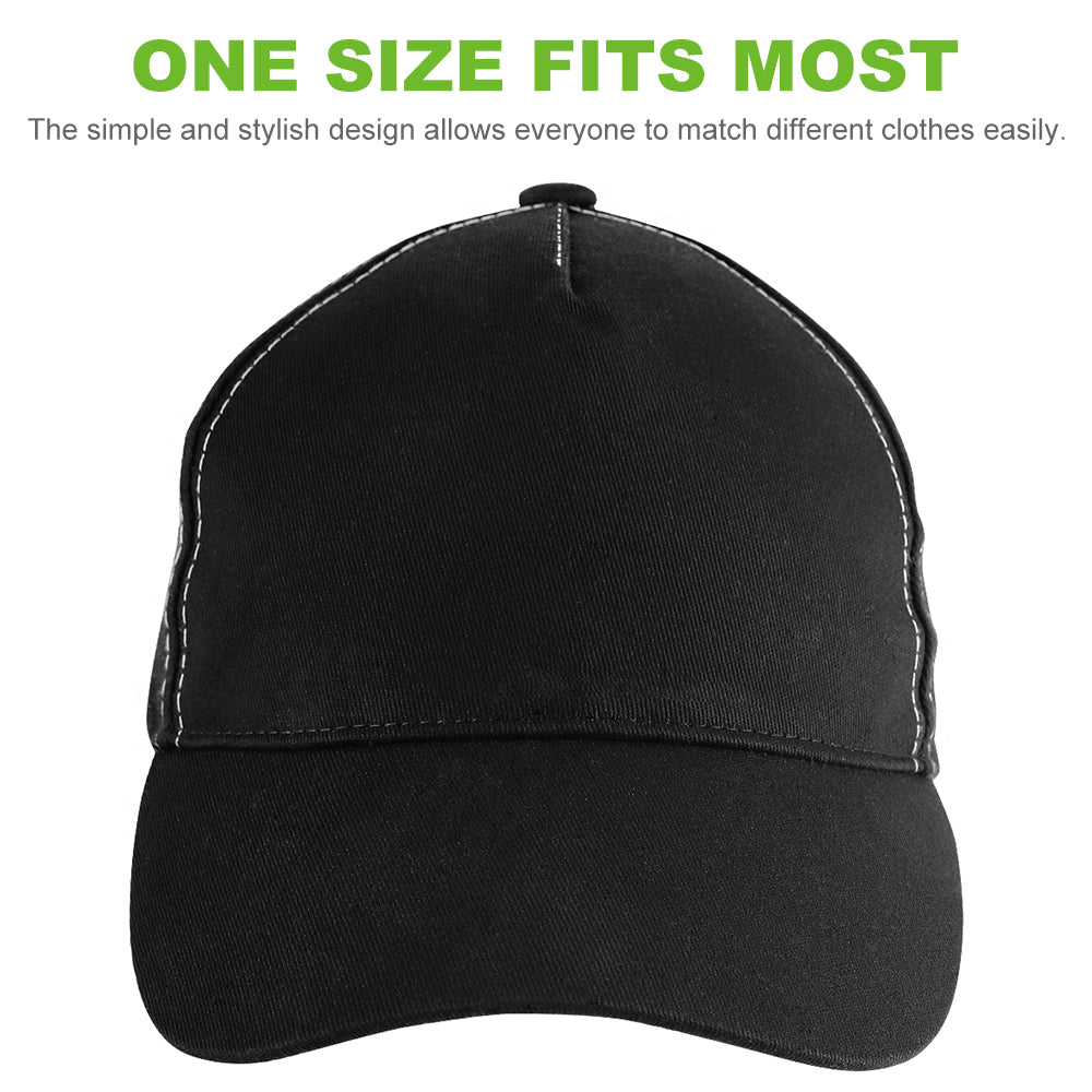 GREEN DEVIL Maverick 7 Skull Sport Series Safety Bump Cap Long Brim Baseball Cap Style Black