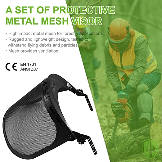 GREEN DEVIL Replacement Metal Mesh Visor Protective Face Shield