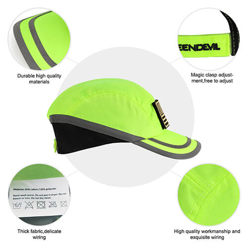 The details in safety bump cap