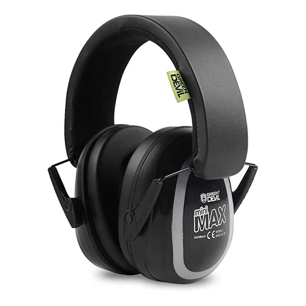 GREEN DEVIL MiniMax Green Kids Hearing Protection Ear muffs Noise Cancelling For Age 1-16 Headphones