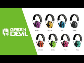 GREEN DEVIL MiniMax Pink Kids Hearing Protection Ear muffs Noise Cancelling For Age 1-16 Headphones