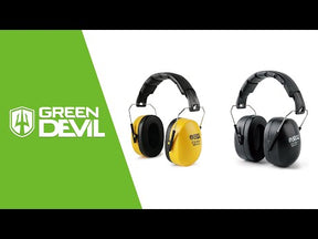 GREEN DEVIL Hearing Protection Noise Canceling Safety Ear Muffs NRR 28dB Black